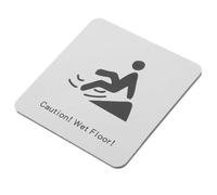 GARVALON Panneau D’avertissement Sol Glissant Adhésif, Imperméable et Résistant à L’usure, Taille Compacte, Signalisation Sécurité pour Sols Mouillés en Centres Commerciaux, Bureaux