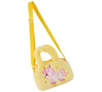 GARVALON Paquet Bandoulière Garçon et Filles Licorne en Peluche Jaune Paquet Décoratif Mignon pour Petites Filles Peluche Douce et Légère pour Fêtes Anniversaires et Voyages