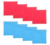 GARVALON Paquet de Haricots Magiques sans Remplissage 10Cm Carrés Lot de 8 Jeu D’Intérieur ’Extérieur pour Garçon et Filles Coordination Œil-Main et Jeux Éducatifs