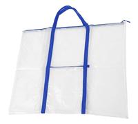 GARVALON Paquet de Rangement pour Œuvres d'art et Affiches Format Portfolio Tissu Résistant avec Lanière Bleue Paquet Pratique pour Transport et Stockage de Tableaux pour Artistes et