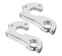GARVALON Patte de Dérailleur Arrière en Alliage d'Aluminium, Rallonge de Crochet de Cadre Vélo, 2 Pièces, Compatible Vélos Route et VTT, Accessoire Protection Dérailleur Arrière Robuste et