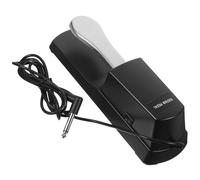 GARVALON Pédale de Sustain pour Clavier Midi Interrupteur de Polarité, Base Antidérapante, Câble Jack 1/4 Pouce, Accessoire pour Piano Électronique et Synthétiseur - Pédale Maintien Solide