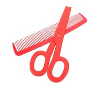 GARVALON Peigne Géant et Ciseaux Rouges Légers pour Blague Halloween Accessoires Surdimensionnés pour Cosplay et Spectacles Artistiques Décorations Festives Visibles à Distance