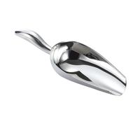 GARVALON Pelle à Glace Acier Inoxydable Épaissie Multifonction Cuillère Alimentaire Antirouille Manche Cylindrique Confortable pour Glace Farine Grains et Popcorn Usage Cuisine et