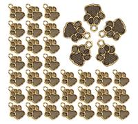 GARVALON Pendentifs Breloques Chien Alliage de Zinc Couleur Bronze Antique 100 Pcs DIY Loisirs Créatifs Fabrication Bijoux Présents Anniversaire Noël
