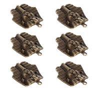 GARVALON Pendentifs en Alliage Rétro 10 Pcs, Breloques DIY pour Création de Bijoux, Couleur Bronze Antique, Matériel Artisanal pour Colliers et Bracelets, Usage Création Bijoux Femme,