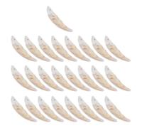 GARVALON Pendentifs Plastique Forme Dents de Loup 25 Pièces 40X10Mm Breloques Légères pour Création Bijoux DIY Bracelets Colliers Accessoires Déguisement Halloween Artisanat