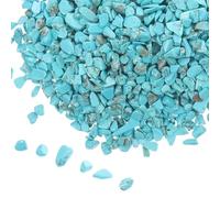GARVALON Pierres Turquoise Naturelles pour Aquarium et Bricolage, Graviers Décoratifs 5-7 Mm, 200 G, Accessoires DIY pour Décoration Poisson, Matériel Sûr et Léger