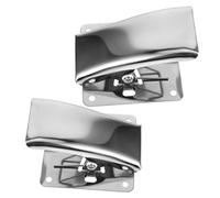 GARVALON Pince à Poisson en Acier Inoxydable 2 Pièces Outil Portable à Mâchoires Profondes pour Filetage et Nettoyage Sécurisé Adaptée à Toutes Tailles pour Pêche Cuisine Extérieure