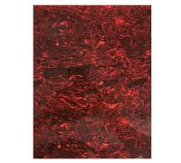 GARVALON Plaque de en PVC pour Guitare Acoustique et Classique Autocollante Rouge Noir Motif Tortue Accessoire Anti-Rayures pour Médiator Guitare Facile à Poser