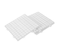 GARVALON Plaques à Picots Carrées 15X15 CM 26 MM en Plastique Blanc 4 Pcs pour Perles à Repasser Gabarits de Création de Loisirs Créatifs Plateaux de Perlage Adaptés Garçon et Filles et
