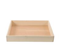 GARVALON Plateau à Sable en Bois Naturel 40x30x6 Cm pour Jardin Zen Japonerie, Mini Bac à Sable Décoratif de Bureau, Accessoires Zen pour Relaxation et Décoration Intérieure