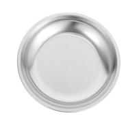 GARVALON Plateau sous-Verre en Acier Inoxydable 201 Diamètre 105 CM Repose-Sachet de Thé Rond Antidébordement Bac Récupérateur d'eau Cuisine et Salon de Thé Accessoire Pratique