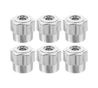 GARVALON Poignée de Robinet en Alliage d'Aluminium Poignée de Remplacement pour Robinets Chauds et Froids Bouton de Robinet de Baignoire Remplacement de Roue à Main pour Cuisine et Salle de Bain 6