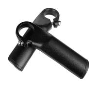 GARVALON Poignée Guidon VTT en Alliage d'Aluminium avec Vis de Serrage, Accessoire Vélo Auxiliaire Léger et Antidérapant pour Confort et Support, Compatible VTT et Vélo Pliable (Noir)