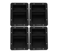 GARVALON Poignées de Remplacement pour Haut-Parleur 4 pièces Plastique, poignée latérale Noire, Accessoires pour Enceinte Cabinet, Transport Confortable, Usage en scène