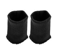 GARVALON Poignets de Rechange en Maille Côtelée Tubulaire pour Vestes et Pantalons, Unisexe, Noir, Extensibles et Résistants au Lavage, Manchettes Tricotées pour Couture et Réparation,