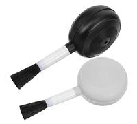 GARVALON Poire Soufflante Photo en Plastique 2pcs, Souffleur d'air et Brosse Douce pour Nettoyage Facile des Objectifs et Instruments, Outil Compact et Pratique