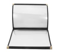 GARVALON Porte-Menus Couverture De Carte Des Vins Couvertures De Menus Livre De Menus Transparents Pour Restaurants Classeur