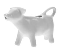 GARVALON Pot à Lait Céramique Forme Animal Blanc Vache Crémier Multifonction pour Café Sauce et Lait Tasse Décorative Moderne pour Cuisine et Restaurant
