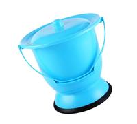 GARVALON Pot de Chambre Portable Compact Plastique avec Couvercle Urinoir Léger pour Personnes Âgées Femmes Enceintes et Garçon Fille Toilette Intime Pratique pour Maison Voyage