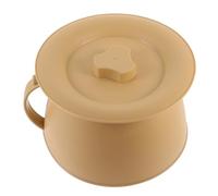 GARVALON Pot de Chambre Portable Plastique avec Couvercle Antidérapant Urinoir Réutilisable Stable pour Garçon Fille Adultes et Personnes Âgées Bassine Hygiénique Pratique pour Lit et