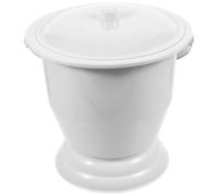 GARVALON Pot de Chambre Portable Plastique avec Couvercle Urinal Léger et Stable pour Adultes et Personnes à Mobilité Réduite Facile à Nettoyer et Résistant Aux Chutes