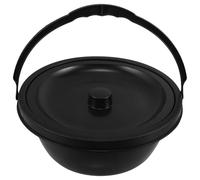 GARVALON Pot de Chambre Portable pour Fauteuil Roulant Seau Toilette avec Couvercle Adapté Aux Personnes Âgées et Handicapées Installation Facile pour Usage à Domicile et Établissement de
