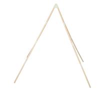 GARVALON Poteaux de Tente en Bois Dur pour Tipi Garçon et Filles Tiges Rondes Naturelles Supports Triangulaires de Renfort pour Cabane de Jeu Pièces de Cadre Solides pour Structure de