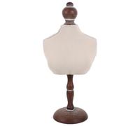 GARVALON Présentoir Buste Bijoux et Dentelle Support Stable pour Colliers Ras Cou Femme Organisateur Vintage pour Exposition et Décoration Maison