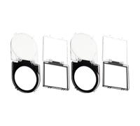 GARVALON Protection Boutons Ascenseur 4 Pièces en Plastique Transparent, Protection Commutateurs PC et Petit Bouton Électronique, Sécurité Anti-accident et Anti-poussière, Usage