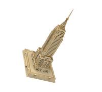 GARVALON Puzzle 3D en Bois à Monter Soi-Même Gratte-Ciel Célèbre Modèle Architectural Éducatif 1 Pièce Jeu Créatif pour Adolescents et Adultes Décoration Bureau Présent Anniversaire