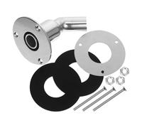 GARVALON Raccord Passe-Coque Échappement INOX Coudé pour Chauffage Diesel Marin avec Joint Étanche Anti-fuites Résistance Corrosion et Ventilation