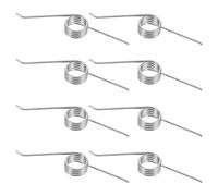 GARVALON Ressorts de Charnière pour Couvercle de Poubelle, 8 Pièces, Ressorts de Torsion 0,9x7mm à 115°, Fil Métallique Solide pour Mécanisme à Pédale, Remplacement Poubelle la Cuisine
