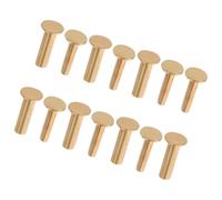 GARVALON Rivets en Cuivre 2 Cm pour Poignées de Couteaux, 7 Paires Kit de Réparation Manches, Fixation Sécurisée pour Bricolage Coutellerie, Fournitures pour Manches de Couteaux,