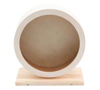 GARVALON Roue d'exercice en Bois Silencieuse pour Hamster Cochon d'Inde et Chinchilla Grosse Taille Sportif pour Petits Animaux de Compagnie Roue de Jogging Solide Bruit Accessoire de