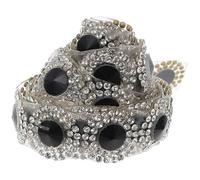 GARVALON Ruban Strass Décoration DIY Ceinture Diamant Simple et Élégant pour Mariage Couture Ornamental Polyvalent