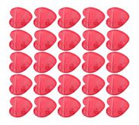 GARVALON Sachets Auto-scellants en PVC Forme Cœur Rouge 100 Pcs - Paquet Refermables pour Bijoux, Petits Présents et Conservation Alimentaire, Pochettes Transparentes Pratiques
