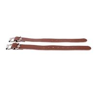 GARVALON Sangles de Panier Vélo Garçon et Filles en Cuir Marron Réglables 1 Paire de Courroies Robustes pour Panier de Guidon Accessoires Vélo Pratiques Multifonctions Fixation Stable