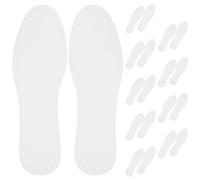 GARVALON Semelles Intérieures Jetables pour Hommes et Femmes 20 Paires Absorbantes et Respirantes en Papier Blanc Semelles de Rechange Fines et Légères pour Chaussures de Randonnée et