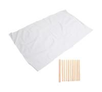 GARVALON Set D'outils de Poterie Professionnel en Bois Guide de Profondeur pour Argile Polymère, Tapis Absorbant en Lin Réutilisable, pour Projets Artisanaux à Domicile