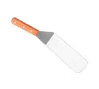 GARVALON Spatule de Grill Acier Inoxydable avec Manche Bois Turner pour Barbecue et Plancha Outil Essentiel pour Viande Poisson et Crêpes Résistante et Facile à Nettoyer
