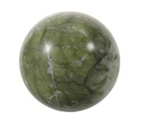 GARVALON Sphère de Cristal en Jade Naturel Poli 4-5 CM Boule Feng Shui Amulette Verte pour Décoration Maison et Bureau Ornement en Jade Vert Lisse Symbole D’Abondance Prospérité