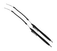 GARVALON Stylets pour Écran Tactile Universels avec Embout en Fibre et Mécanisme à Ressort pour Téléphones et Tablettes, Cordon Flexible Anti-Perte, Lot de 2, Usage Mobile, Noir