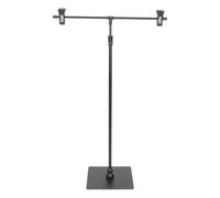 GARVALON Support Affiche Télescopique Réglable Acier Inoxydable Porte Poster T-forme Multifonction pour Présentoir Publicitaire de Bureau et Événements