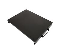 GARVALON Support Antidérapant Design Robuste pour Cuisinière à Gaz en Alliage Noir Supporte des Ustensiles Lourds, Cuisine et Plan de Travail