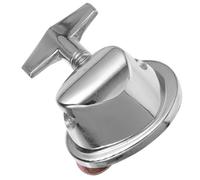 GARVALON Support de Jambe Tom Fer Argenté Robuste Collier de Serrage pour Batterie Base de Montage pour Percussion Compatible Divers Kits de Batterie