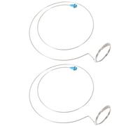 GARVALON Support de Loupe Réglable en Métal Fil d'acier Lot de 2 Pièces Accessoire de Réparation de Montres Support Circulaire Tête pour Travaux de Précision Outil Couleur Aléatoire