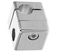 GARVALON Support de Pince en Acier Inoxydable Pince Carrée Croisée Équipement de Laboratoire pour Galvanoplastie Diamètre 10 MM