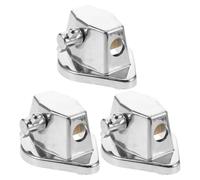 GARVALON Support de Tom Basse 3 Pièces en Métal Pince Réglable Embase Robuste pour Pieds de Grosse Caisse Accessoires Percussion pour Batterie - Fixation Solide et Silencieuse Usage